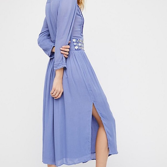 COPY - NWT Free People Flora Midi Dress NWT Blue … - Picture 3 of 3